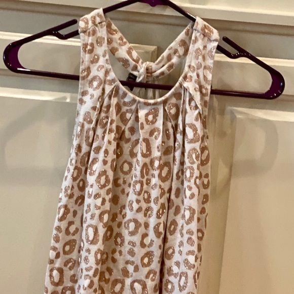 Gap leopard print dress that sparkles w/ glitter💕 - Picture 4 of 5